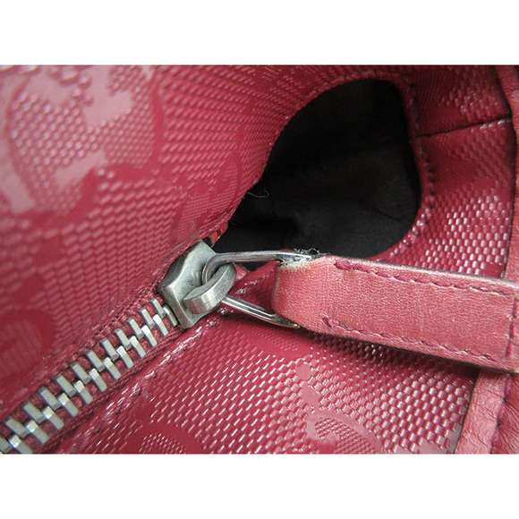 Gucci Imprime Bag Red Leather GG Tote - Picture 7 of 9